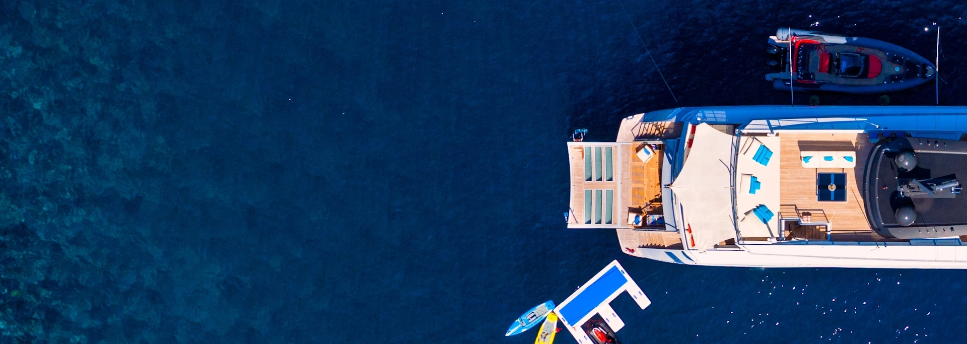 Bluebnc Yachting fleet aerial view in Mallorca